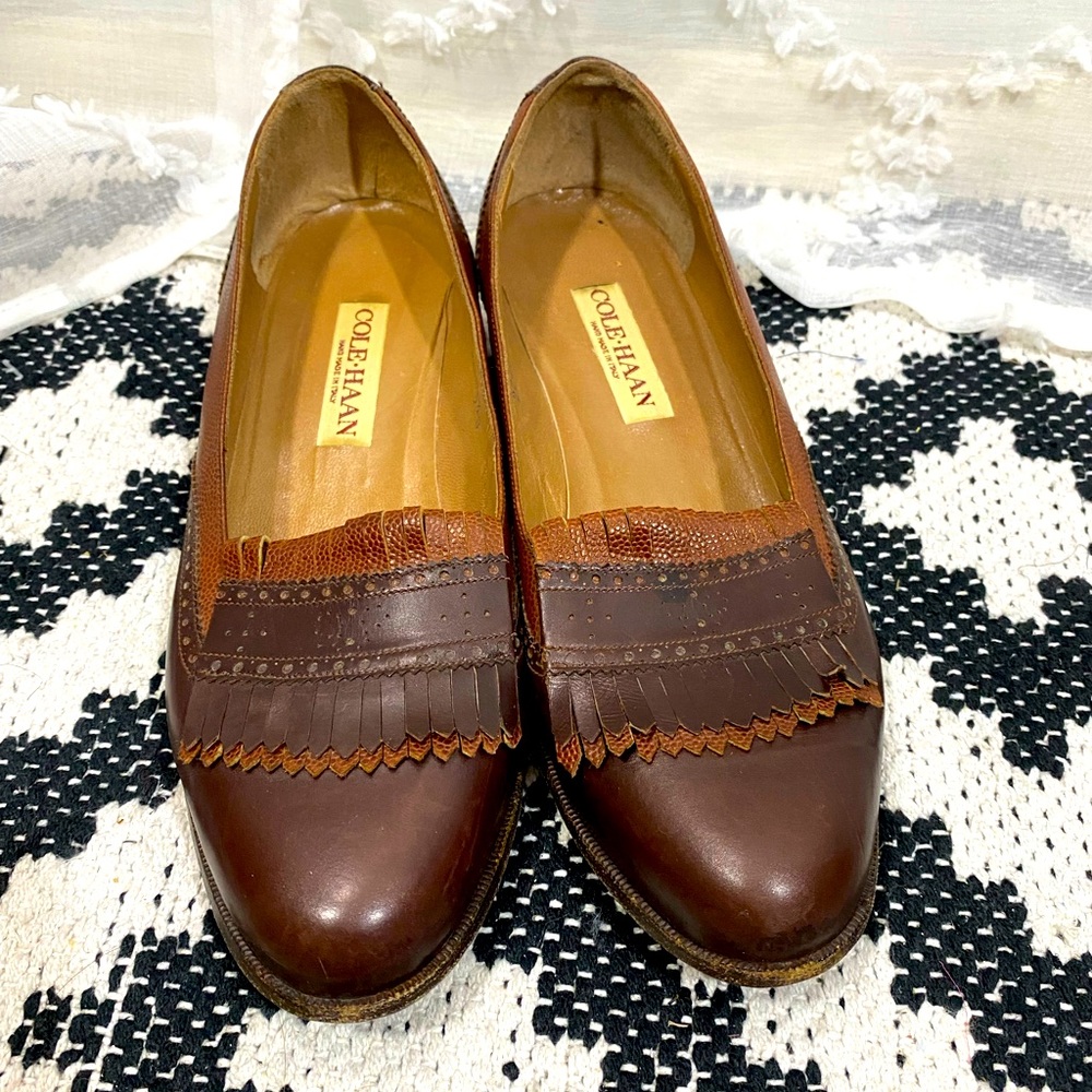 Vintage Cole Haan leather loafers size 9.5